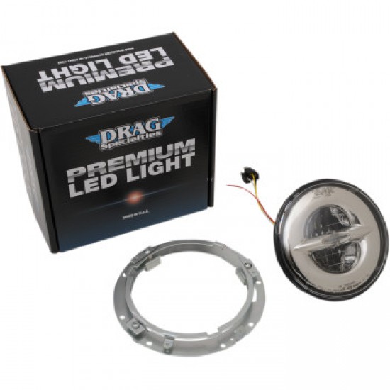 DRAG SPECIALTIES 7 REFLECTOR-STYLE LED HEADLAMP - CHROME # 2001-1788