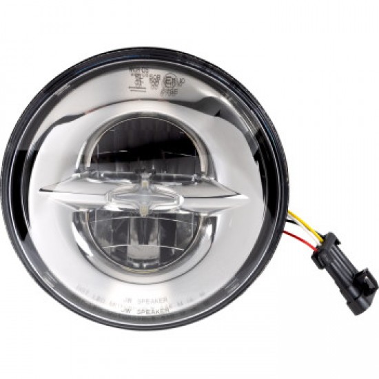 DRAG SPECIALTIES REFLECTOR-STYLE LED HEADLAMP - 7 - CHROME # 2001-1790