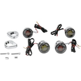 DRAG SPECIALTIES TURN SIGNAL KIT - RED/SMOKE # 2020-0275