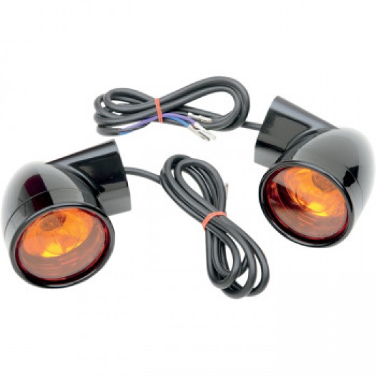 DRAG SPECIALTIES BULLET TURN SIGNAL LIGHTS FLT - BLACK # 2020-0567 DRAG SPECIALTIES BULLET TURN SIGNAL LIGHTS FLT - BLACK # 2020-0567