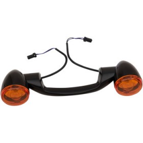 DRAG SPECIALTIES REAR TURN SIGNAL KIT - HARLEY DAVIDSON - BLACK # 2020-1721