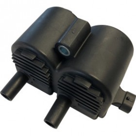 DRAG SPECIALTIES DUAL-FIRE IGNITION COIL - HARLEY DAVIDSON - GRAY # 2102-0359