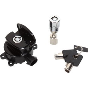DRAG SPECIALTIES SIDE HINGE IGNITION SWITCH WITH FORK LOCK - BLACK # 2106-0250