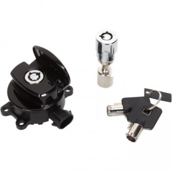 DRAG SPECIALTIES SIDE HINGE IGNITION SWITCH WITH FORK LOCK - BLACK # 2106-0250 DRAG SPECIALTIES SIDE HINGE IGNITION SWITCH WITH FORK LOCK - BLACK # 2106-0250