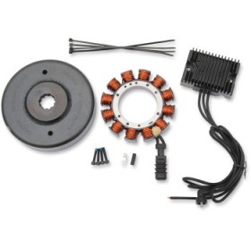DRAG SPECIALTIES 32A CHARGING KIT - BLACK REGULATOR # 2112-1204