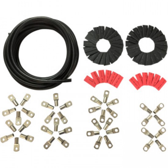 DRAG SPECIALTIES CUSTOM BATTERY CABLE KIT - HARLEY DAVIDSON - BLACK # 2113-0672 DRAG SPECIALTIES CUSTOM BATTERY CABLE KIT - HARLEY DAVIDSON - BLACK # 2113-0672