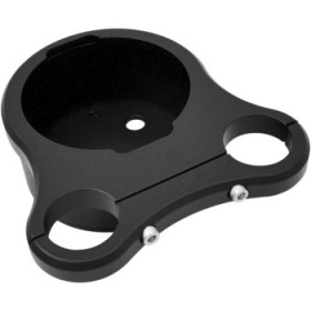 DRAG SPECIALTIES 1.25 T-BAR SINGLE GAUGE MOUNT - FLAT BLACK - FOR 00-20 OEM STYLE GAUGES # 2201-0201