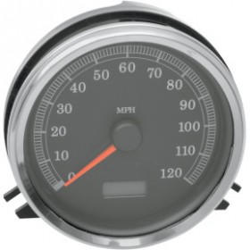DRAG SPECIALTIES ELECTRONIC MPH SPEEDOMETER - BLACK FACE # 2210-0104