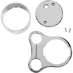DRAG SPECIALTIES 1.5 T-BAR GAUGE MOUNT - CHROME - FOR OEM GAUGE # 2210-0561
