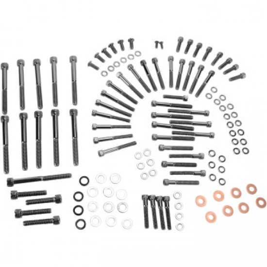 DRAG SPECIALTIES BOLT KIT - KNURLED - MOTOR # 2401-0566 DRAG SPECIALTIES BOLT KIT - KNURLED - MOTOR # 2401-0566