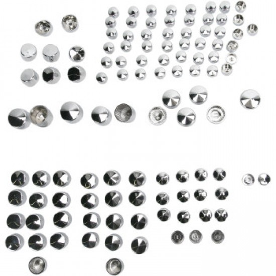 DRAG SPECIALTIES BOLT COVERS - CHROME # 2401-0698