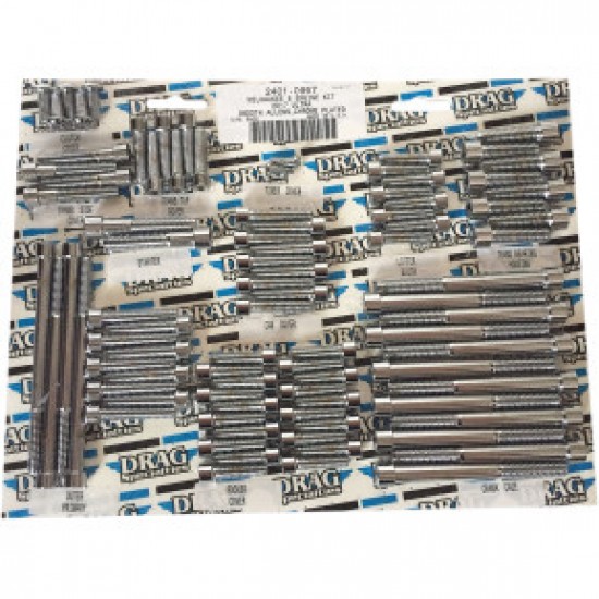 DRAG SPECIALTIES BOLT KIT - ENGINE - ALLEN - CHROME - SMOOTH - M8 # 2401-0967 DRAG SPECIALTIES BOLT KIT - ENGINE - ALLEN - CHROME - SMOOTH - M8 # 2401-0967