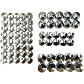 DRAG SPECIALTIES BOLT COVERS - ENGINE - CHROME - M8 # 2404-0984