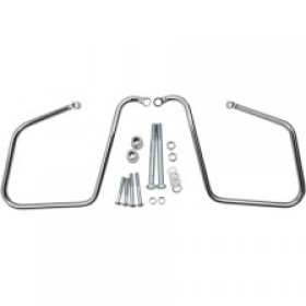 DRAG SPECIALTIES SADDLEBAG SUPPORT - CHROME - FXD 08-17 # 3501-0964
