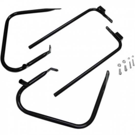 DRAG SPECIALTIES SADDLEBAG SUPPORT KIT - BLACK - FL 97-08 # 3501-1244 DRAG SPECIALTIES SADDLEBAG SUPPORT KIT - BLACK - FL 97-08 # 3501-1244