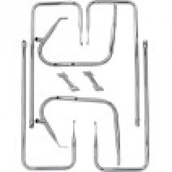 DRAG SPECIALTIES SADDLEBAG RAIL - CHROME - FL 09-13 # 3501-1247
