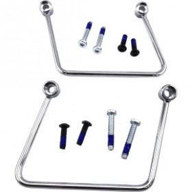 DRAG SPECIALTIES SADDLEBAG SUPPORT KIT - CHROME - FL/FX 18-23 # 3521-0129