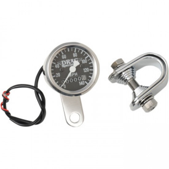 DRAG SPECIALTIES SPEEDOMETER - BLACK - 2:1 RATIO - 1-7/8 # 7805-6843 DRAG SPECIALTIES SPEEDOMETER - BLACK - 2:1 RATIO - 1-7/8 # 7805-6843