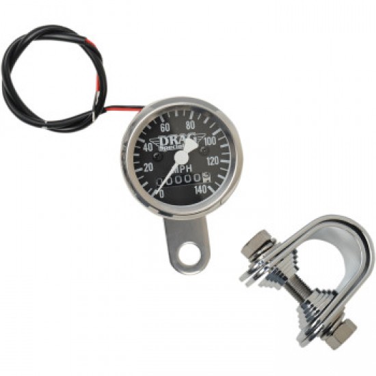 DRAG SPECIALTIES MINI SPEEDOMETER - BLACK - 2240:60 RATIO - 1-7/8 # 7805-6845 DRAG SPECIALTIES MINI SPEEDOMETER - BLACK - 2240:60 RATIO - 1-7/8 # 7805-6845