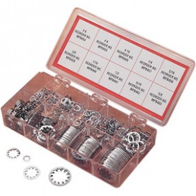 DRAG SPECIALTIES WASHER KIT- INSIDE STAR - CHROME # DS-190502