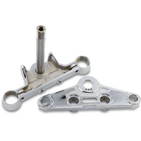 DRAG SPECIALTIES FL-STYLE TRIPLE TREE - CHROME # DS-222939