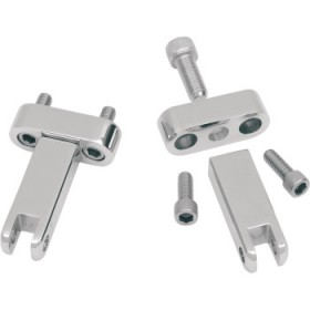 DRAG SPECIALTIES PASSENGER PEG MOUNTS - CHROME - FLH/FLT # DS-243659
