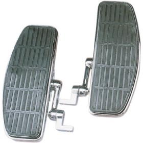 DRAG SPECIALTIES ADJUSTABLE FLOORBOARDS - WITH DAMPER - CHROME -FX # DS-254412