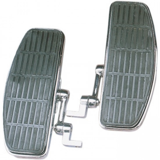 DRAG SPECIALTIES ADJUSTABLE FLOORBOARDS - WITH DAMPER - CHROME -FX # DS-254412