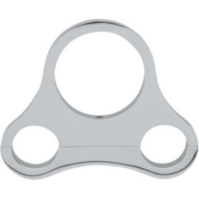 DRAG SPECIALTIES 1.25 T-BAR SINGLE GAUGE MOUNT - CHROME - FOR 2.375/2.4 MINI GAUGE # DS-373866