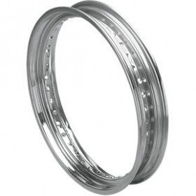 DRAG SPECIALTIES RIM - DROP CENTER - ROLLED EDGE - 40 HOLE - SILVER - 19X2.5 # DS-380010