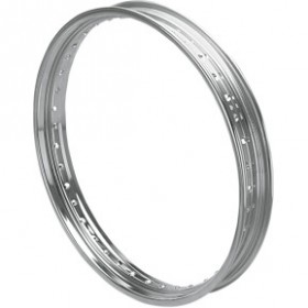 DRAG SPECIALTIES RIM - DROP CENTER - ROLLED EDGE - 40 HOLE - SILVER - 21X2.15 # DS-380016