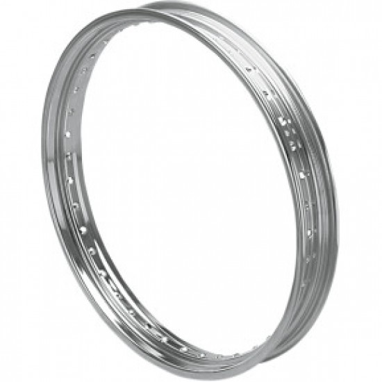 DRAG SPECIALTIES RIM - DROP CENTER - ROLLED EDGE - 40 HOLE - SILVER - 21X2.15 # DS-380016 DRAG SPECIALTIES RIM - DROP CENTER - ROLLED EDGE - 40 HOLE - SILVER - 21X2.15 # DS-380016