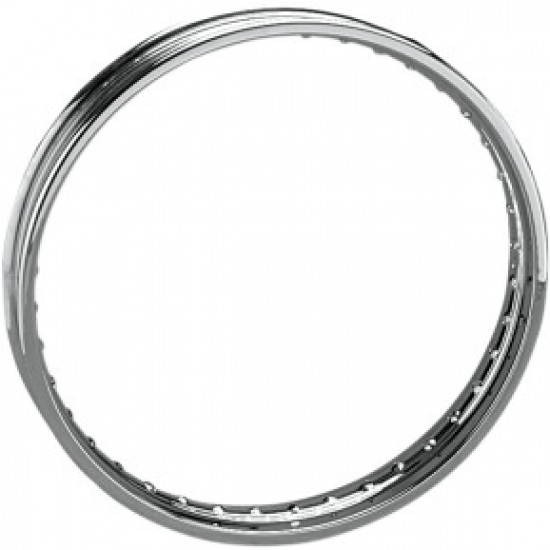 DRAG SPECIALTIES RIM - 40 HOLE - SPUN - SILVER - 21X2.15 # DS-380318