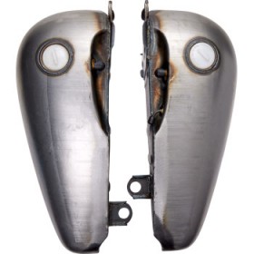DRAG SPECIALTIES FAT BOB STYLE GAS TANKS - FLATSIDE - 3.5 GALLON # DS-391237