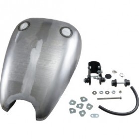 DRAG SPECIALTIES EXTENDED GAS TANK - SMOOTH-TOP - TWIN-CAP - SPORTSTER # DS-391351