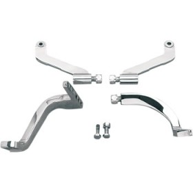 DRAG SPECIALTIES FLOORBOARD MOUNTING BRACKETS - CHROME - FLT/FLHT # DS-530620