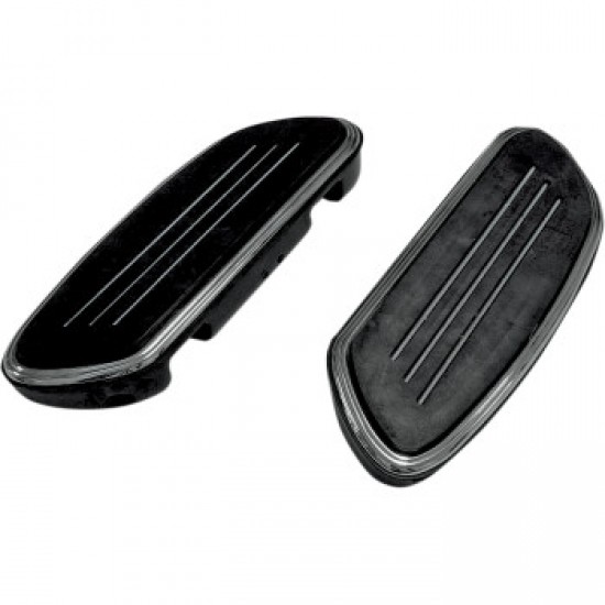 DRAG SPECIALTIES SWEEPER FLOORBOARDS - PASSENGER - BLACK - FL #1621-0350 DRAG SPECIALTIES SWEEPER FLOORBOARDS - PASSENGER - BLACK - FL #1621-0350