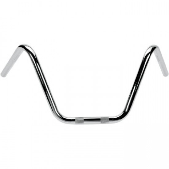 FLANDERS HANDLEBAR - FX BUCKHORN - KNURLED - DIMPLED - CHROME # 650-08635