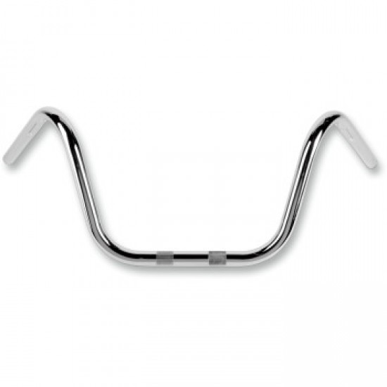 FLANDERS HANDLEBAR - SPRINGER-STYLE/BUCKHORN - KNURLED - DIMPLED - CHROME # 650-08685