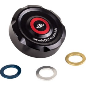 GILLES TOOLING BRAKE FLUID CONTAINER COVER REAR BLACK # BRC-18-B