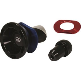 GILLES TOOLING FRONT AXLE PROTECTOR BLACK YAMAHA # GTA-F-Y03