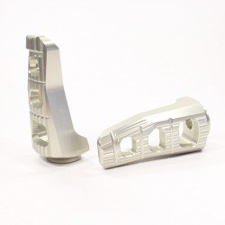 GILLES TOOLING REPLACEMENT TOURING PEGS, PASSENGER, SILVER FOR KAWASAKI ZX-12R ZXT20 (1999 - 2006) PART # RGK-290-UF20-SET-S
