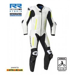 GIMOTO AIR LINE IMOLA AIR WHITE YELLOW BOVINE LEATHER RACING SUIT