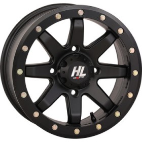 HIGH LIFTER WHEEL HL9 BEADLOCK FRONT/REAR MATTE BLACK 14X7 4/137 4+3 PART # 14HL09-1436