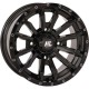 HIGH LIFTER WHEEL HL21 FRONT/REAR GLOSS BLACK 14X7 4/137 4+3 +10 MM PART # 14HL21-1237