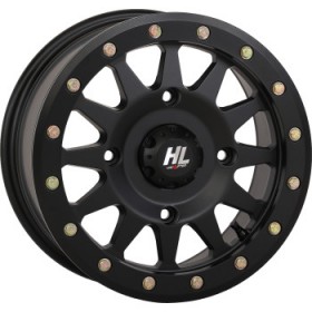 HIGH LIFTER WHEEL HLA1 BEADLOCK FRONT/REAR MATTE BLACK 14X7 4/137 5+2 +40 MM PART # 14HLA1-1437