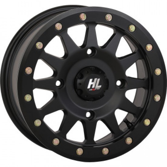 HIGH LIFTER WHEEL HLA1 BEADLOCK FRONT/REAR MATTE BLACK 14X7 4/137 5+2 +40 MM PART # 14HLA1-1437