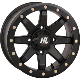 HIGH LIFTER WHEEL HL9 BEADLOCK FRONT/REAR MATTE BLACK 15X7 4/137 4+3 PART # 15HL09-1436