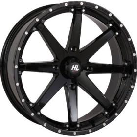 HIGH LIFTER WHEEL HL10 FRONT/REAR GLOSS BLACK 15X7 4/137 5+2 +40 MM PART # 15HL10-1237