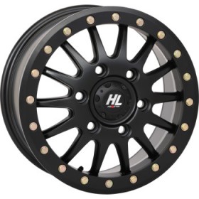 HIGH LIFTER WHEEL HL24 FRONT/REAR BLACK 15X7 6/5.5 5+2 +38 MM PART # 15HL24-1465